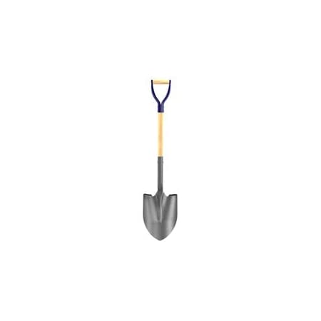 Bon Tool Bon 28-143 Shovel, Round Point Closed Back 27" D Wood Handle 28-143